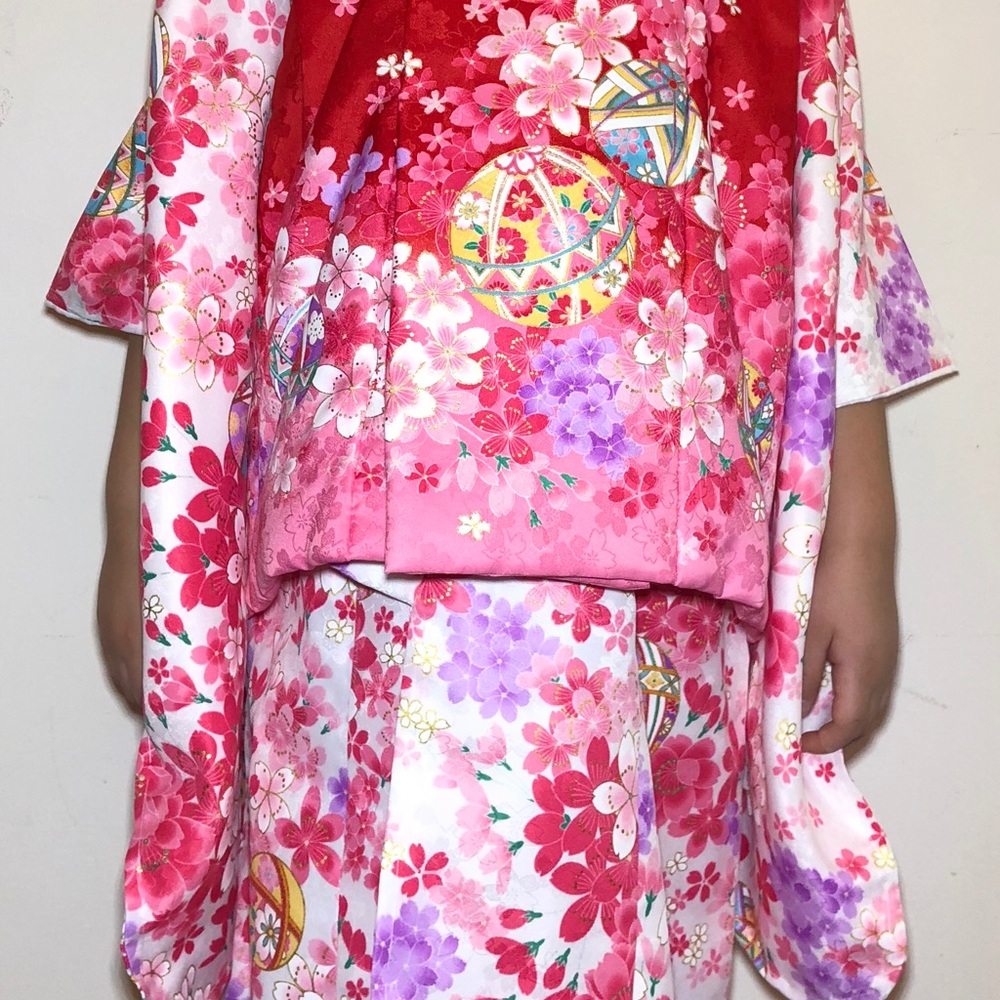 Japanese girls Kimono 7 pieces set 3T-4T - Picture 6 of 6